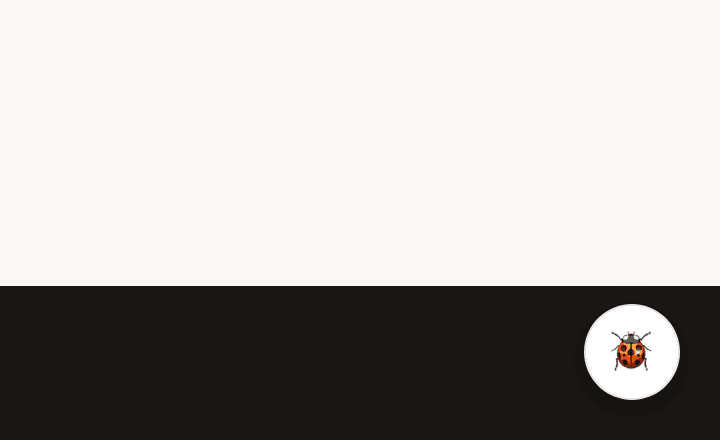 Bug Catcher floating button on the home page